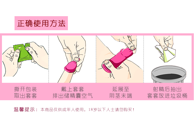  避孕套可以重復(fù)使用嗎？在當(dāng)今國內(nèi)艾滋病性病跟感冒一樣流行的年代，很多人知道而且也使用過避孕套，但是對于避孕套的了解卻基本是一無所知。其中，有很多人更是以為避孕套是可以永遠(yuǎn)使用的。那么，避孕套可以重復(fù)(圖3)